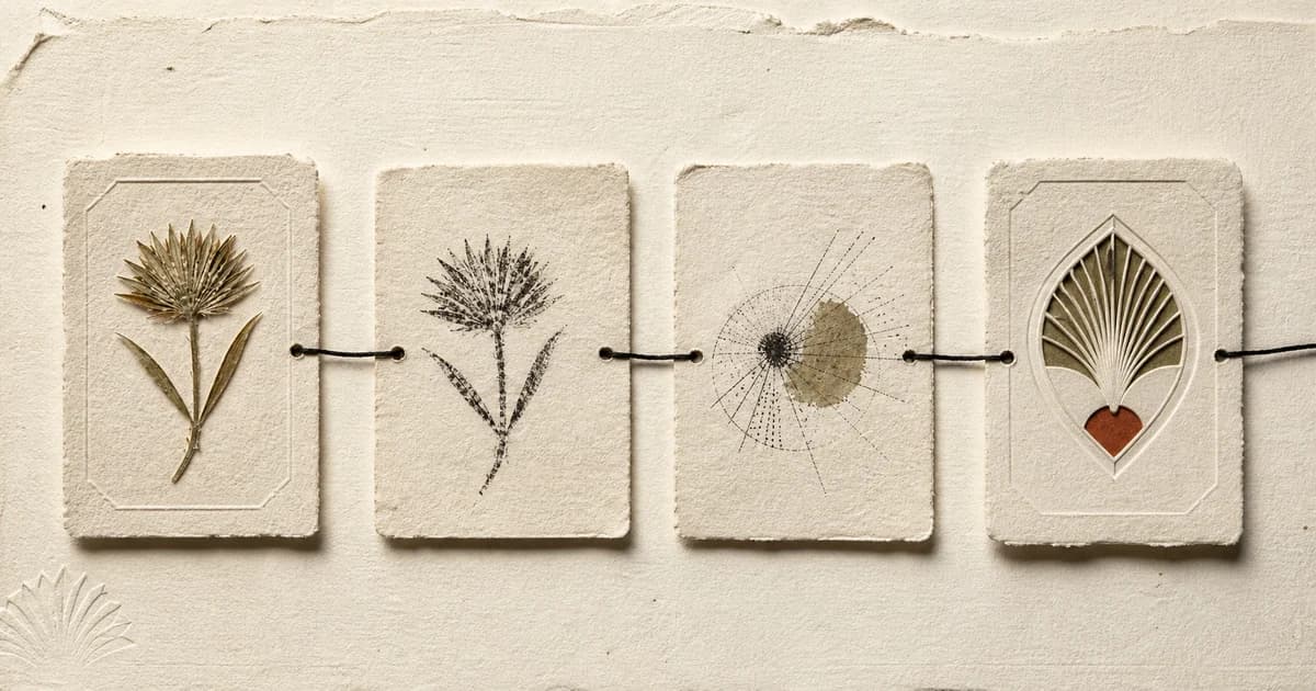 A chain of labelled archival specimens leading back to one visible origin