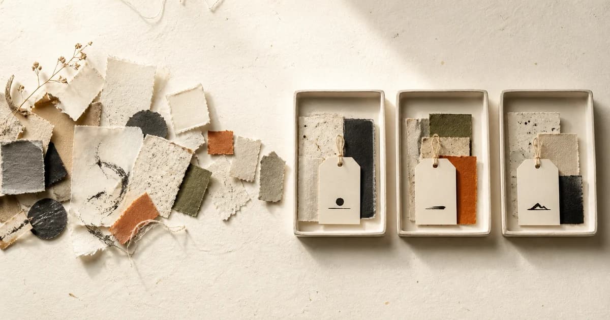 Loose visual fragments resolving into a small ordered archive